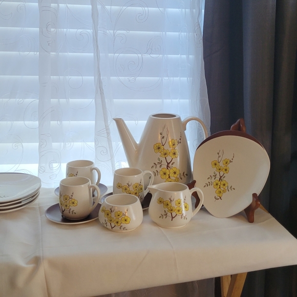 ❤😍CARELON WARE RETRO MIMOSA 1950 MADE IN ENGLAND 17 PIECES - Picture 14 of 16